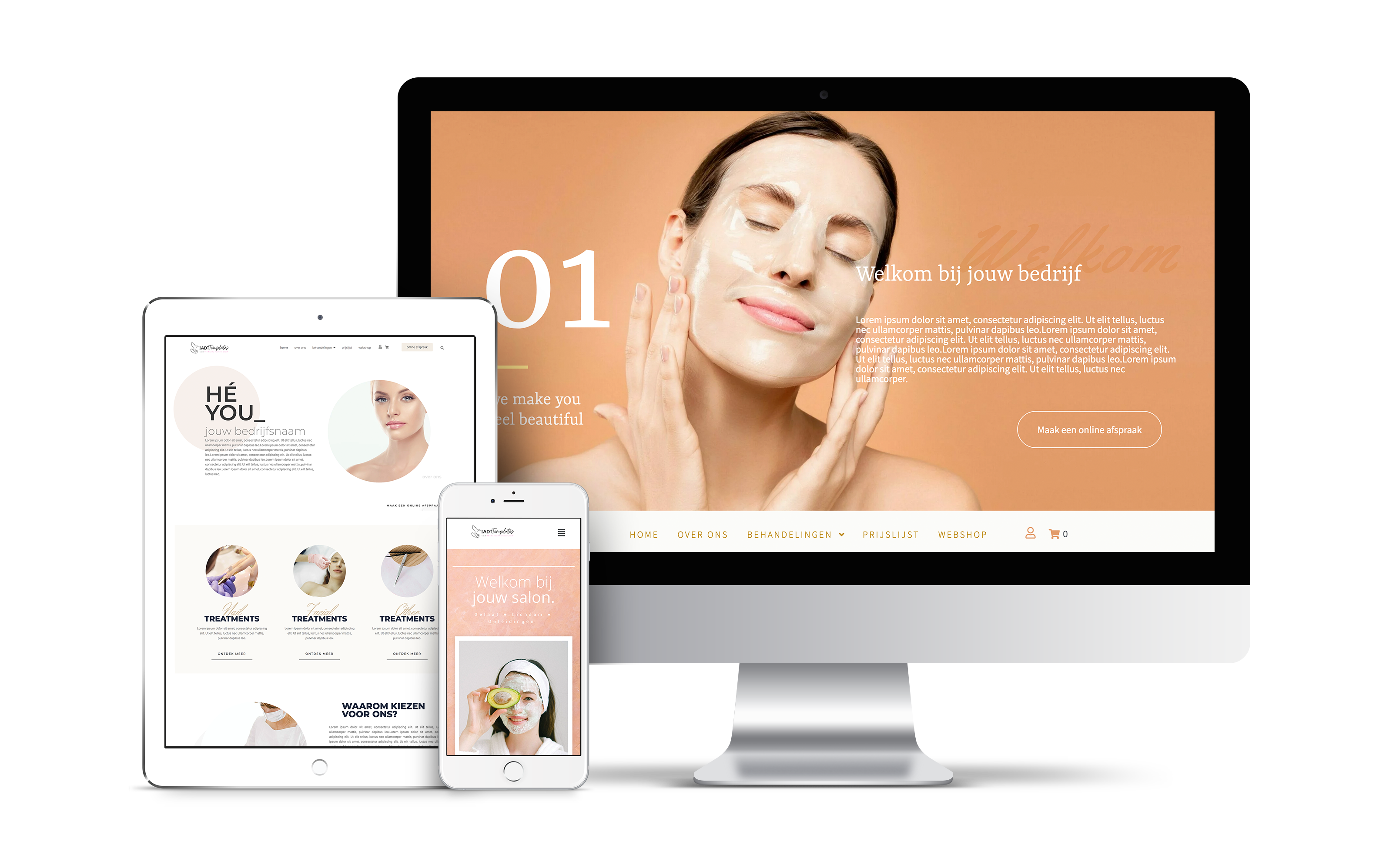 Beautysector website templates IADT Templates
